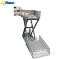 Hydraulic car lift ramps.